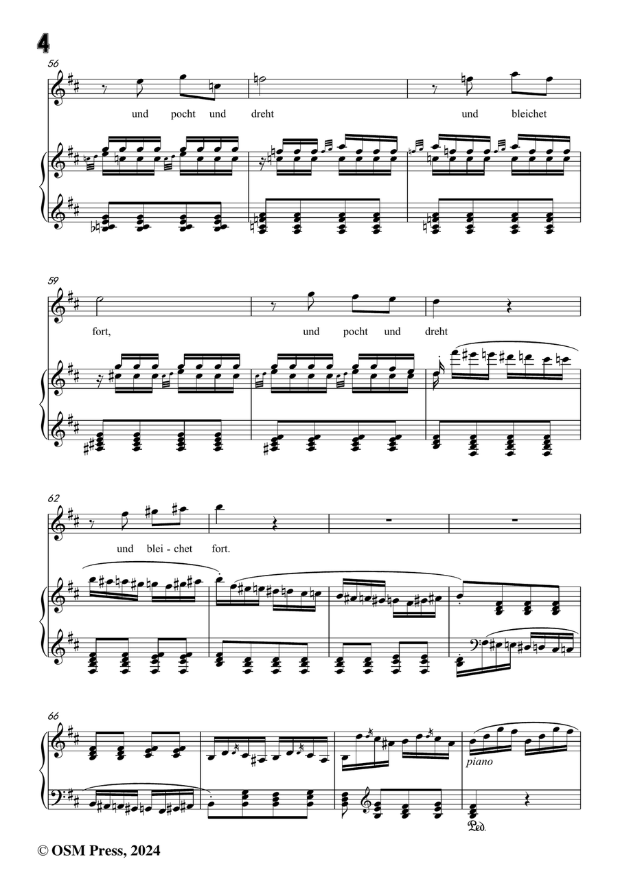 C. Loewe-Tod und Tödin,in b minor Piano, Vocal scores gallery preview page 6