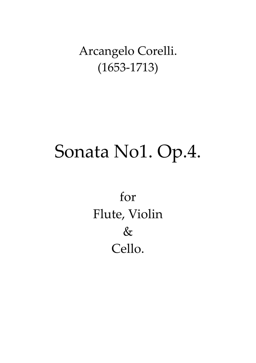 Sonata No.1 Op.4 Sonata No.1 Op.4 Small Ensemble scores gallery preview page 1