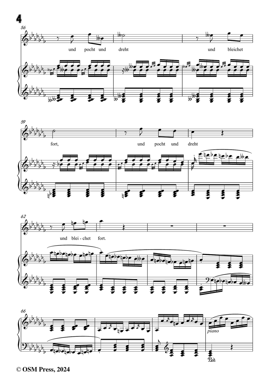 C. Loewe-Tod und Tödin,in a flat minor Piano, Vocal scores gallery preview page 6