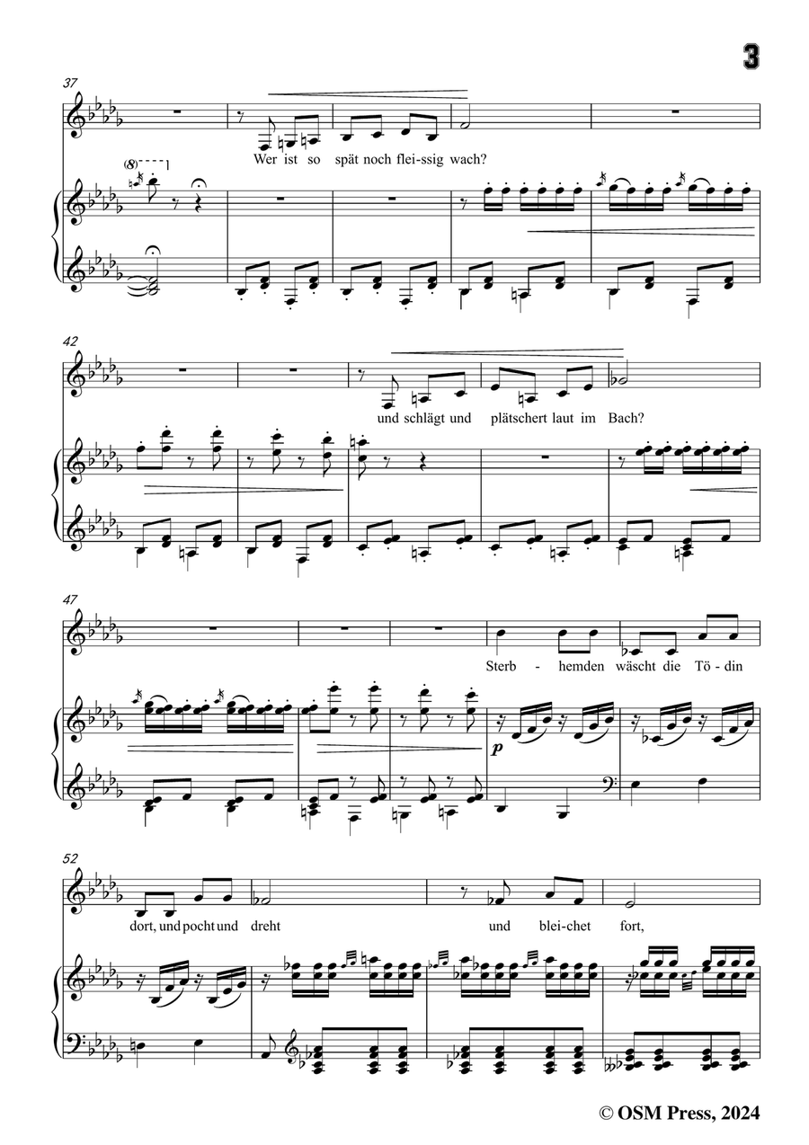 C. Loewe-Tod und Tödin,in b flat minor Piano, Vocal scores gallery preview page 5