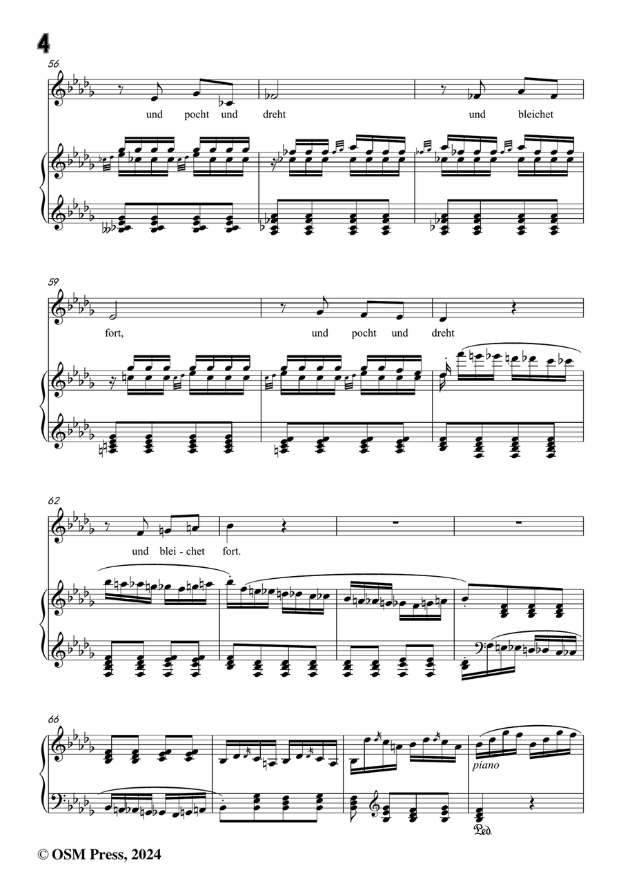 C. Loewe-Tod und Tödin,in b flat minor Piano, Vocal scores gallery preview page 6