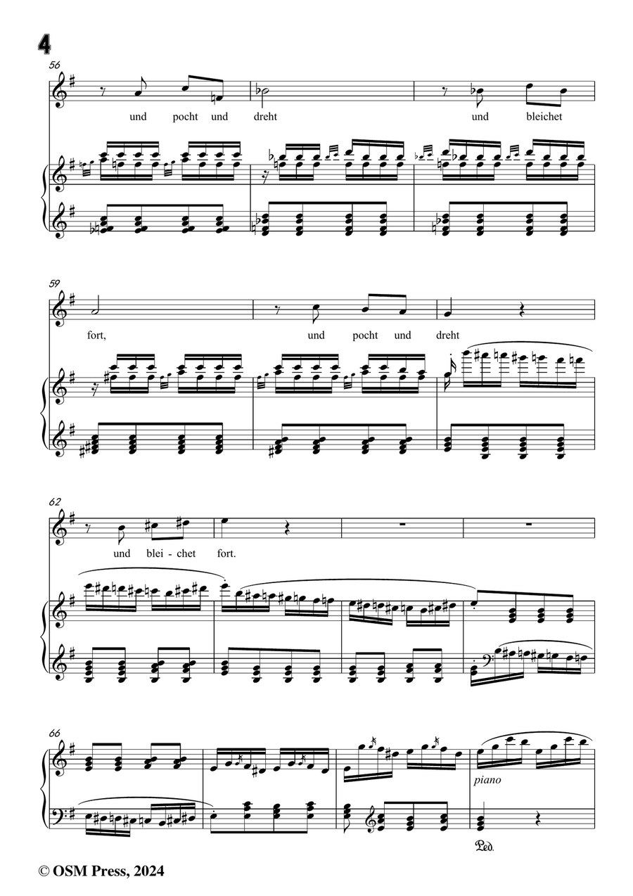 C. Loewe-Tod und Tödin,in e minor, Piano, Vocal scores gallery preview page 6