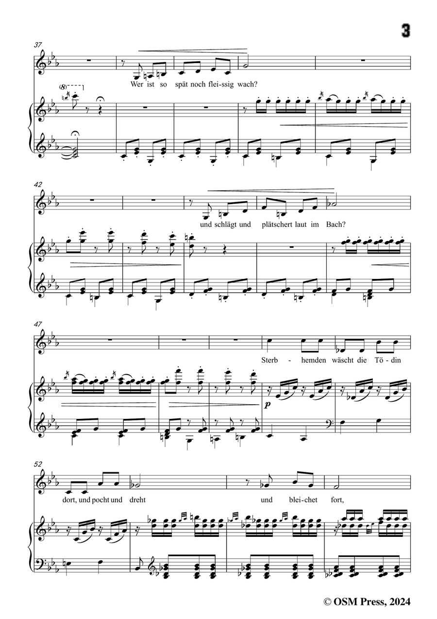 C. Loewe-Tod und Tödin,in c minor Piano, Vocal scores gallery preview page 5