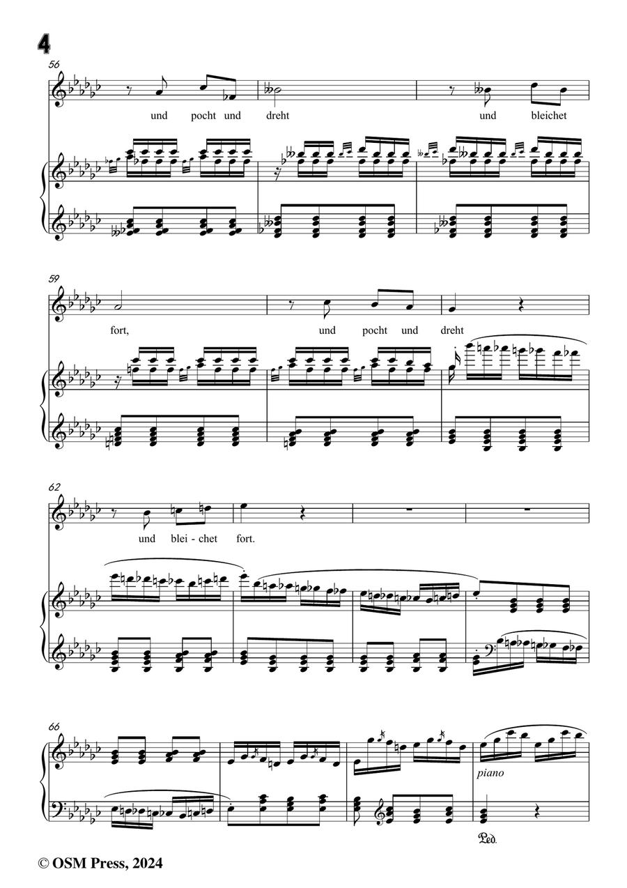C. Loewe-Tod und Tödin,in e flat minor Piano, Vocal scores gallery preview page 6