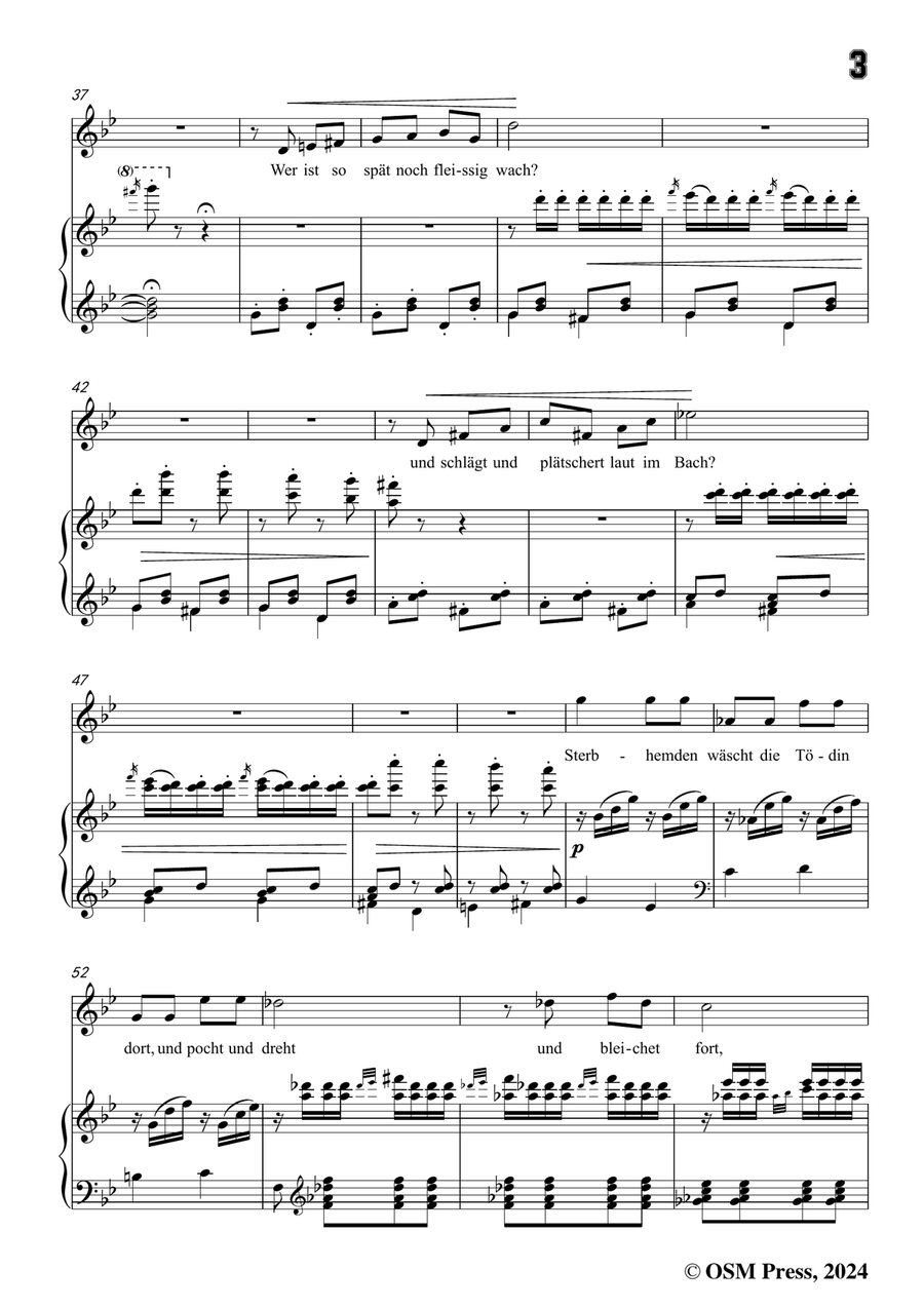 C. Loewe-Tod und Tödin,in g minor Piano, Vocal scores gallery preview page 5