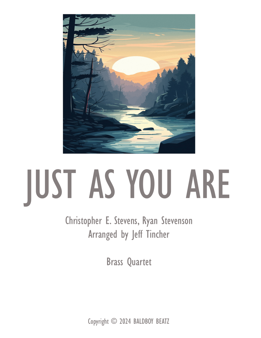 Just As You Are Brass Quartet scores gallery preview page 1