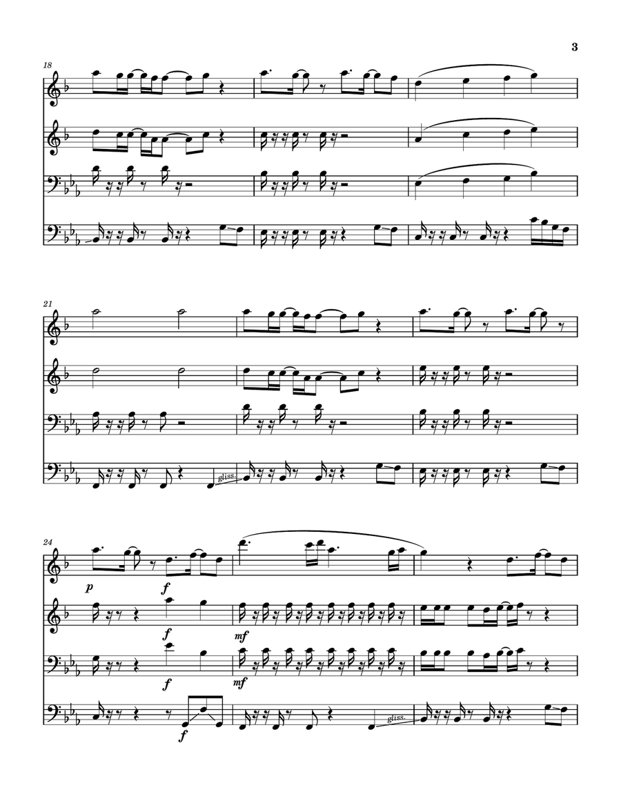 Just As You Are Brass Quartet scores gallery preview page 4