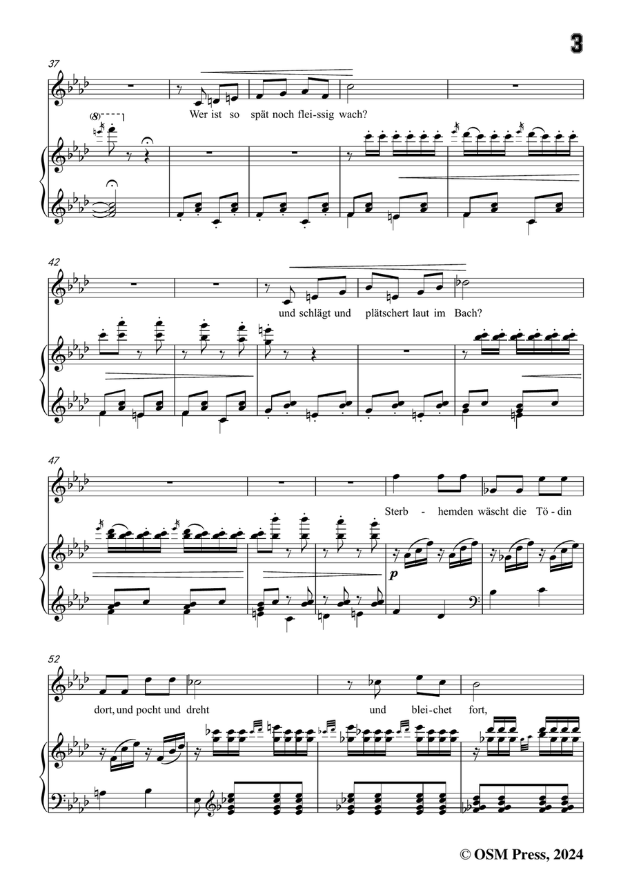 C. Loewe-Tod und Tödin,in f minor Piano, Vocal scores gallery preview page 5