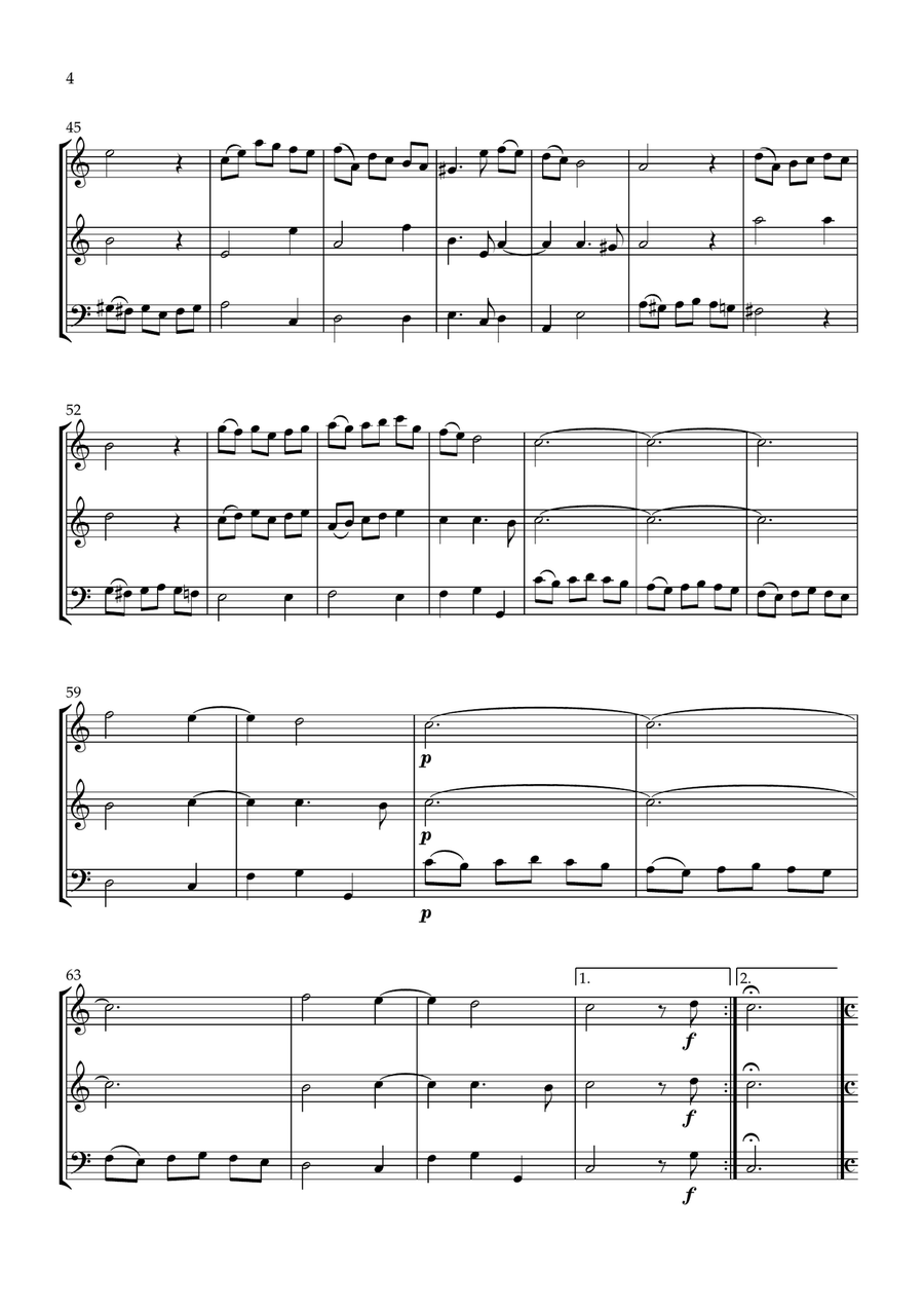Sonata No.1 Op.4 Sonata No.1 Op.4 Woodwind Trio scores gallery preview page 4