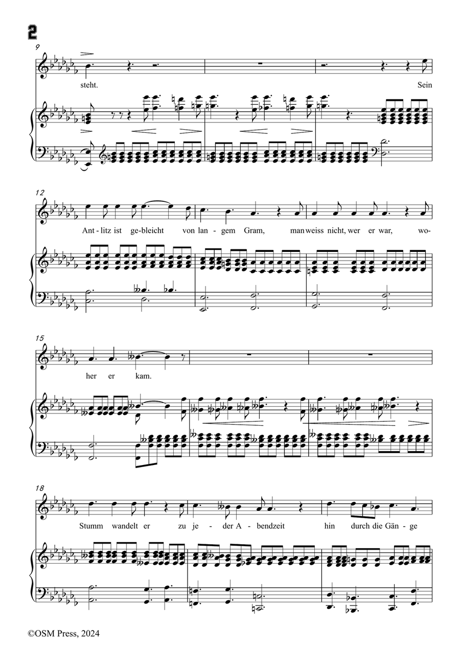 C. Loewe-Der Monch zu Pisa,in a flat minor Piano, Vocal scores gallery preview page 4