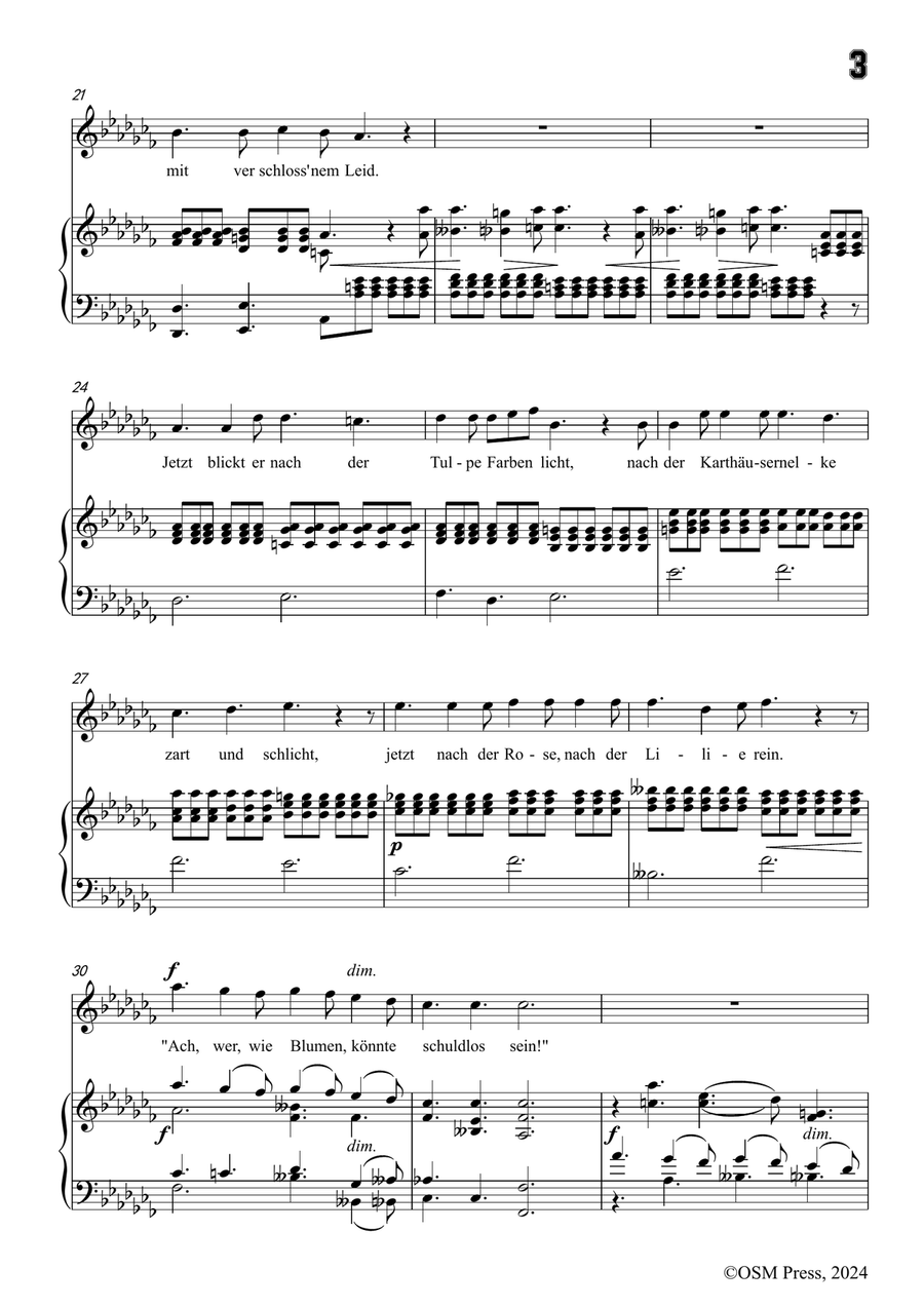C. Loewe-Der Monch zu Pisa,in a flat minor Piano, Vocal scores gallery preview page 5
