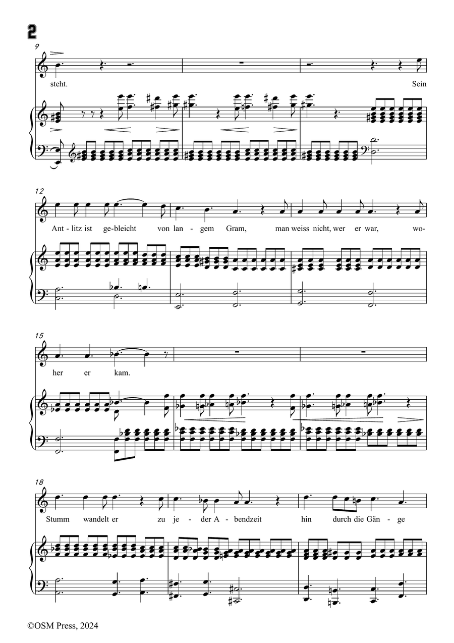 C. Loewe-Der Monch zu Pisa,in a minor Piano, Vocal scores gallery preview page 4