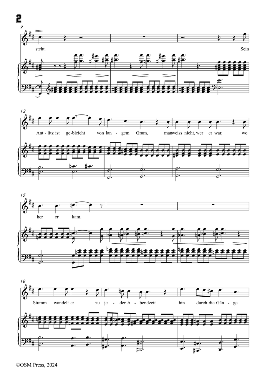 C. Loewe-Der Monch zu Pisa,in b minor Piano, Vocal scores gallery preview page 4