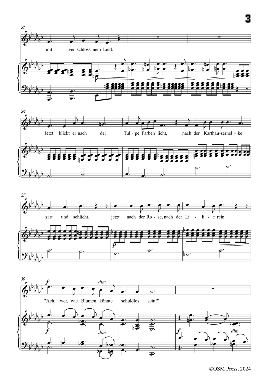 C. Loewe-Der Monch zu Pisa,in e flat minor Piano, Vocal scores gallery preview page 5