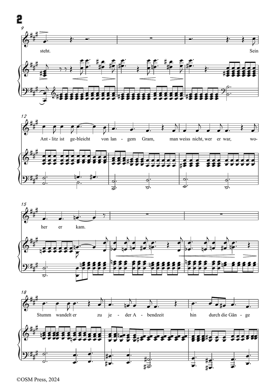 C. Loewe-Der Monch zu Pisa,in f sharp minor Piano, Vocal scores gallery preview page 4