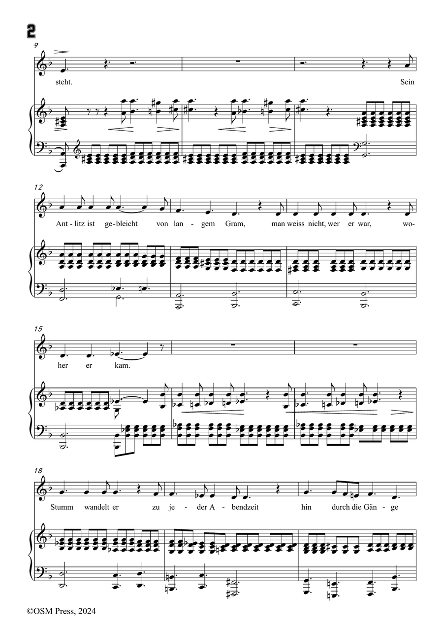 C. Loewe-Der Monch zu Pisa,in d minor Piano, Vocal scores gallery preview page 4