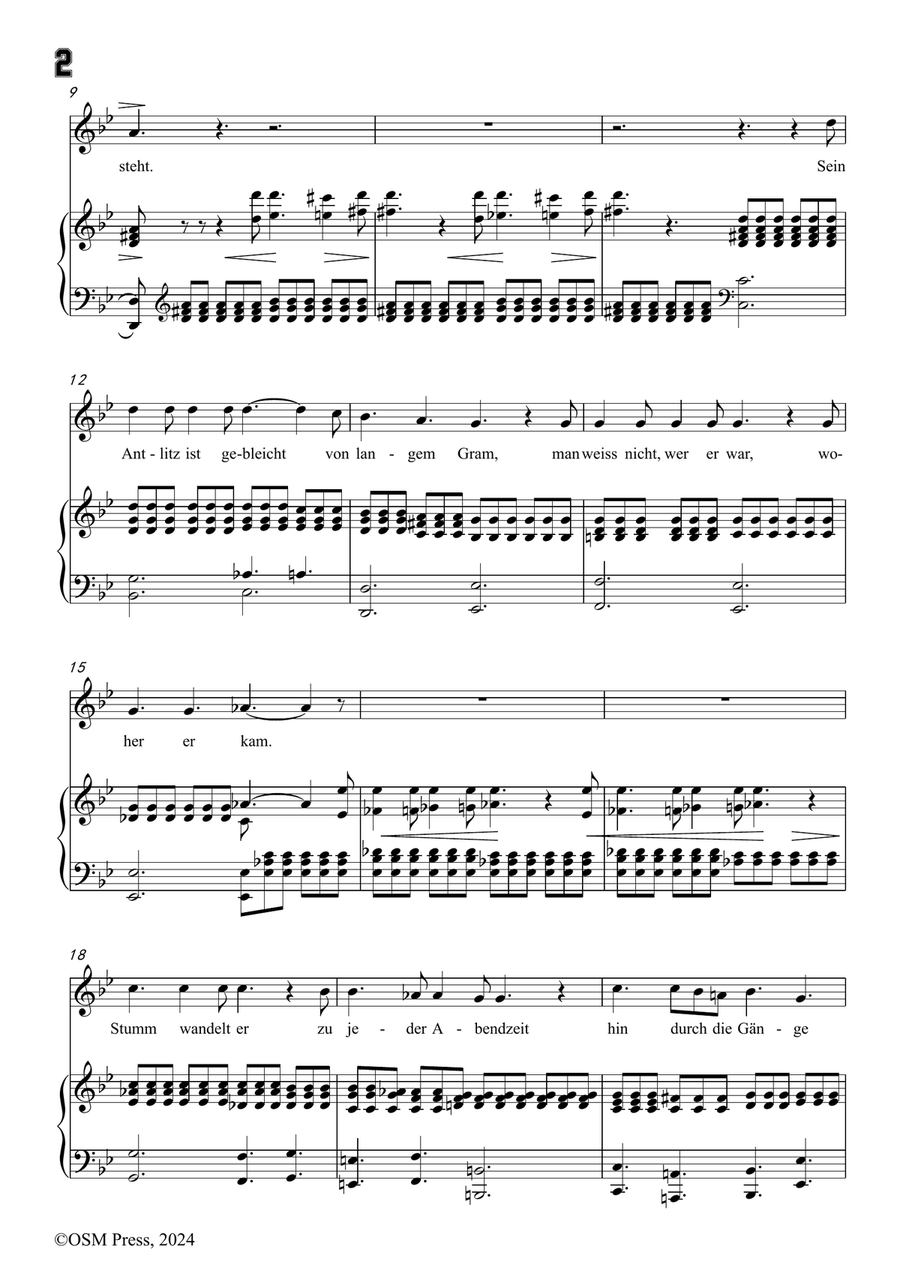 C. Loewe-Der Monch zu Pisa,in g minor Piano, Vocal scores gallery preview page 4