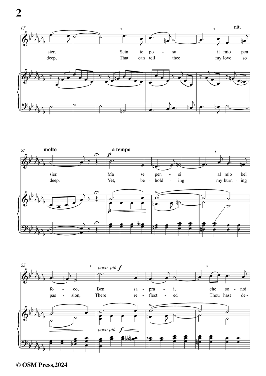 F. Mancin-Dir chio tami,in a flat minor Piano, Vocal scores gallery preview page 4