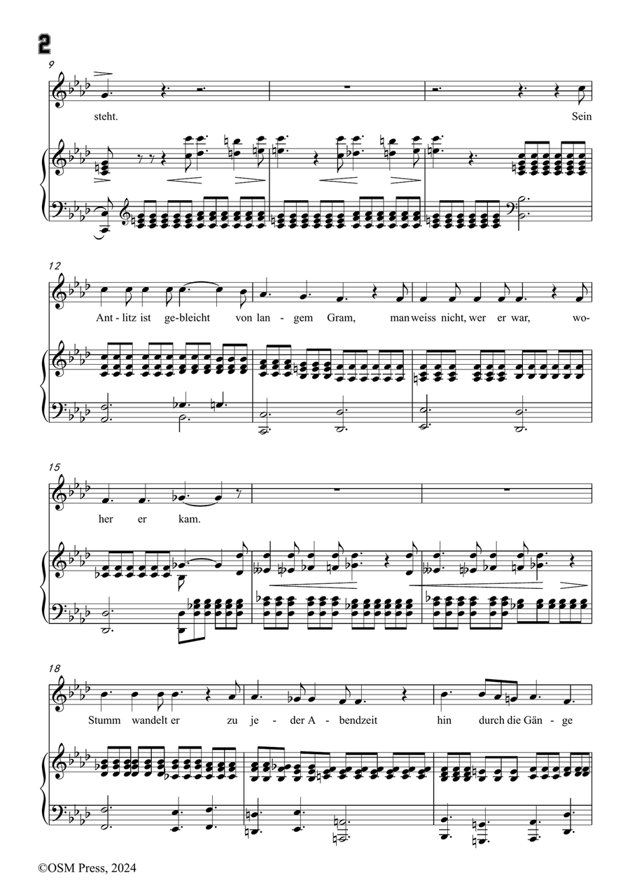 C. Loewe-Der Monch zu Pisa,in f minor Piano, Vocal scores gallery preview page 4
