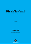 F. Mancin-Dir chio tami,in g minor