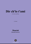 F. Mancin-Dir chio tami,in f minor