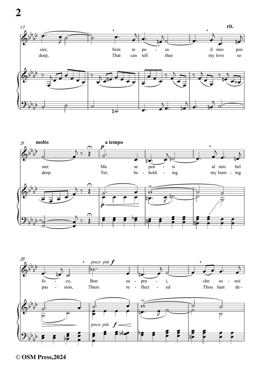 F. Mancin-Dir chio tami,in f minor Piano, Vocal scores gallery preview page 4
