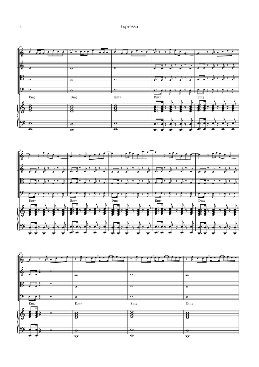 Espresso String Quartet scores gallery preview page 2