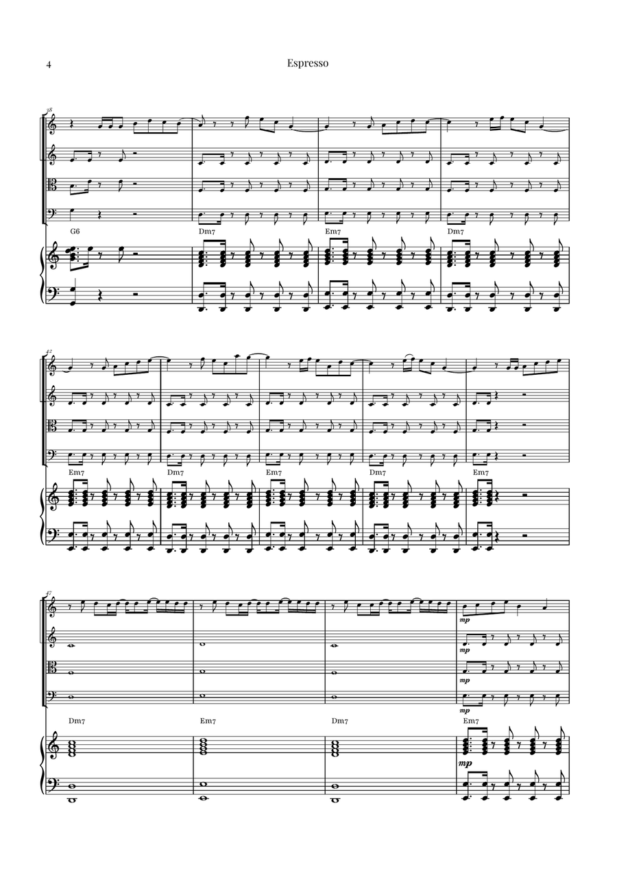 Espresso String Quartet scores gallery preview page 4