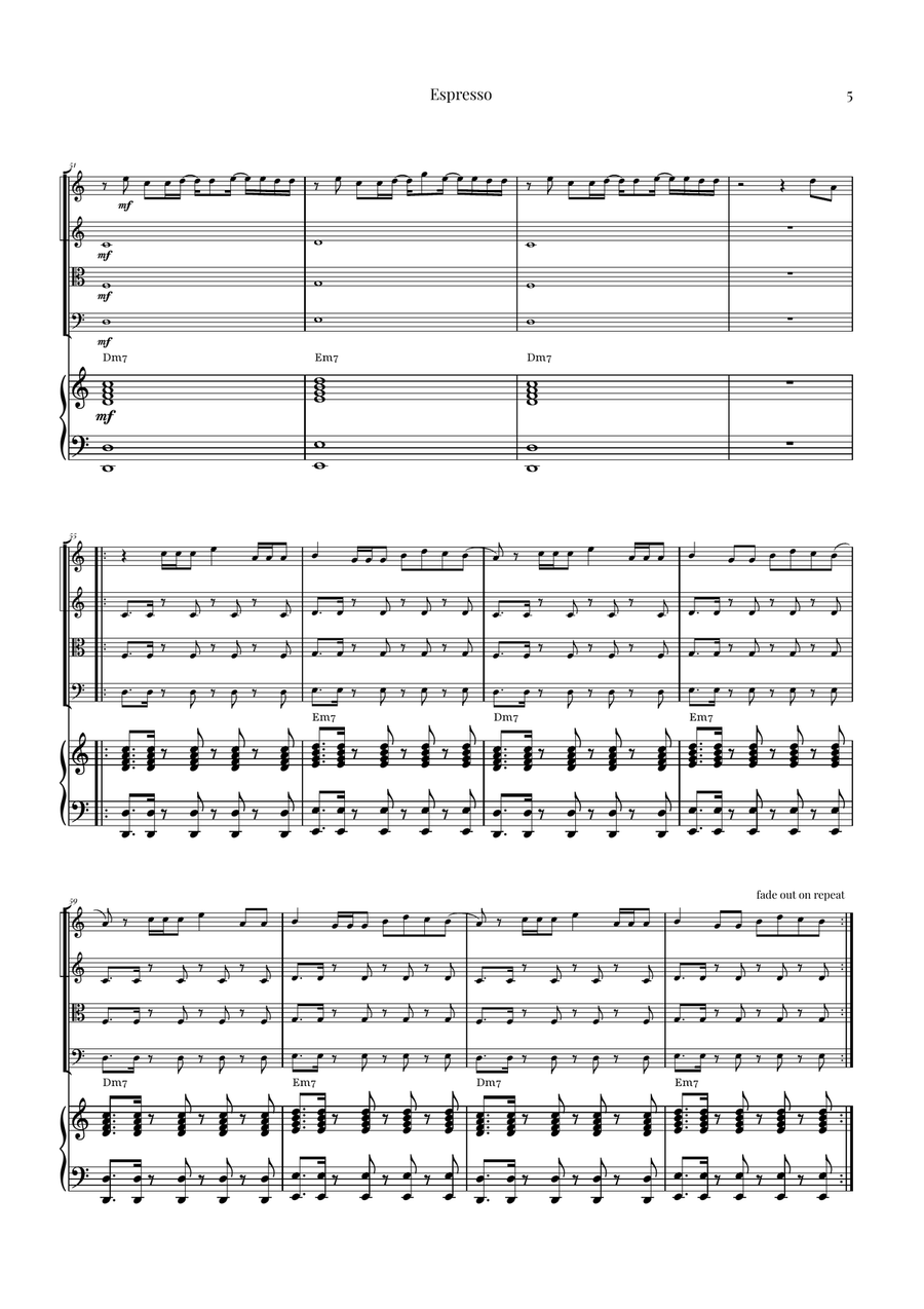 Espresso String Quartet scores gallery preview page 5