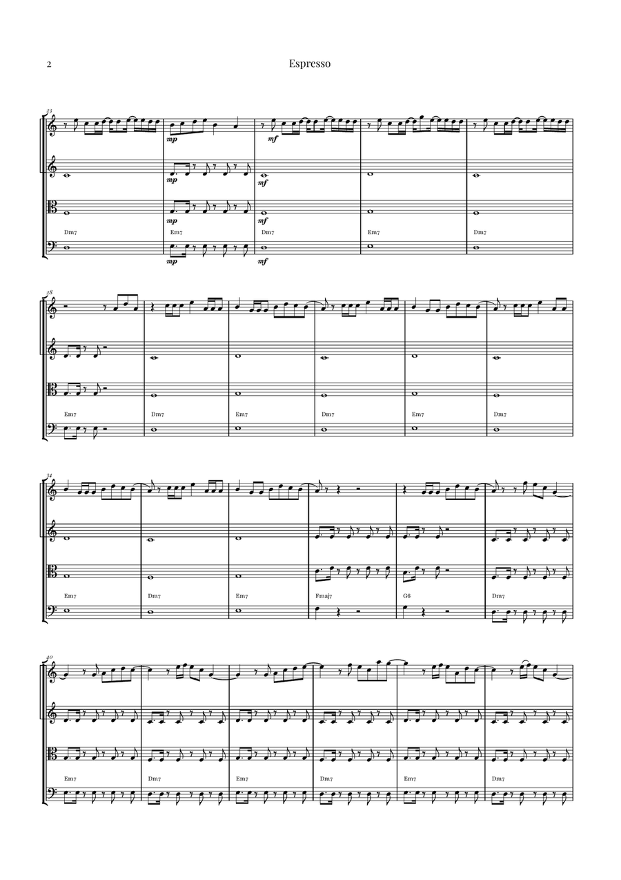 Espresso String Quartet scores gallery preview page 2