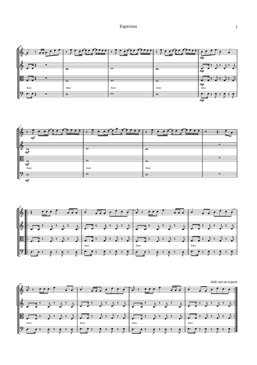 Espresso String Quartet scores gallery preview page 3