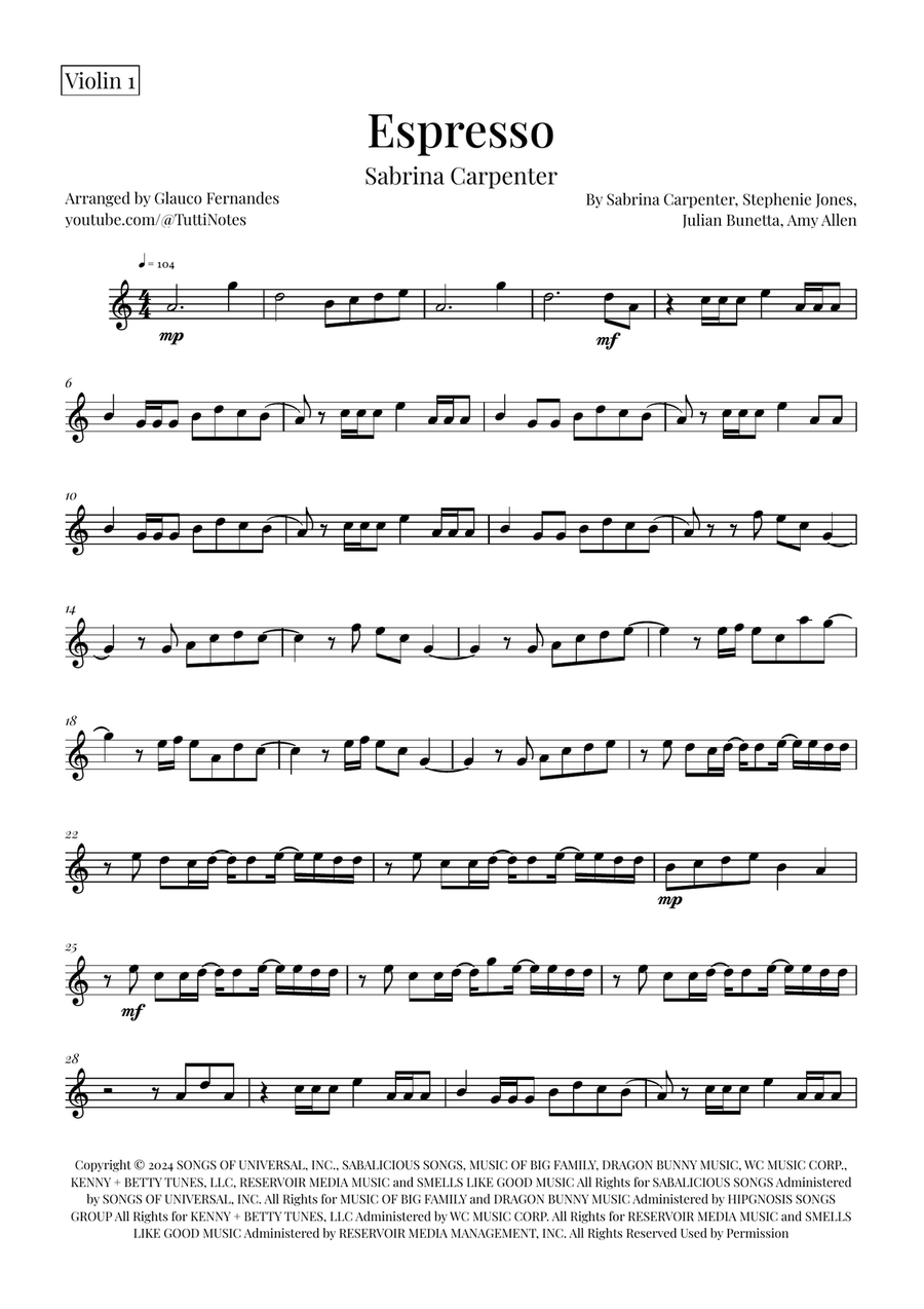 Espresso String Quartet scores gallery preview page 4