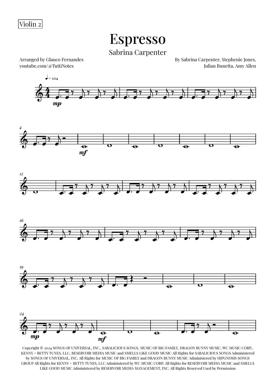 Espresso String Quartet scores gallery preview page 6