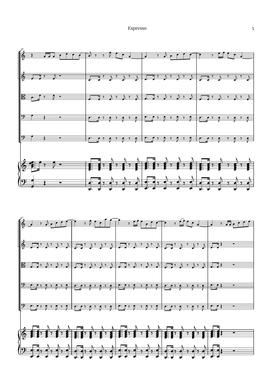 Espresso String Orchestra scores gallery preview page 5