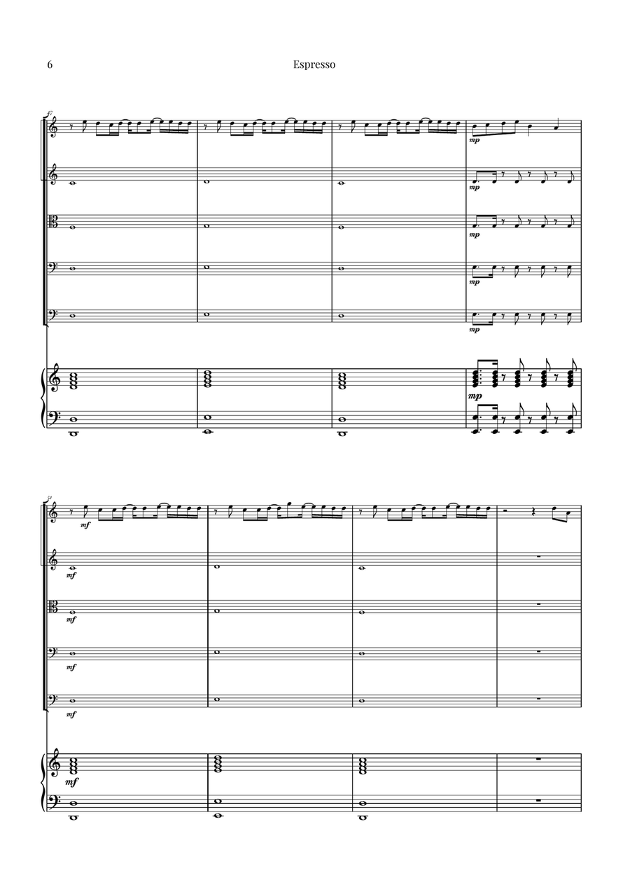 Espresso String Orchestra scores gallery preview page 6