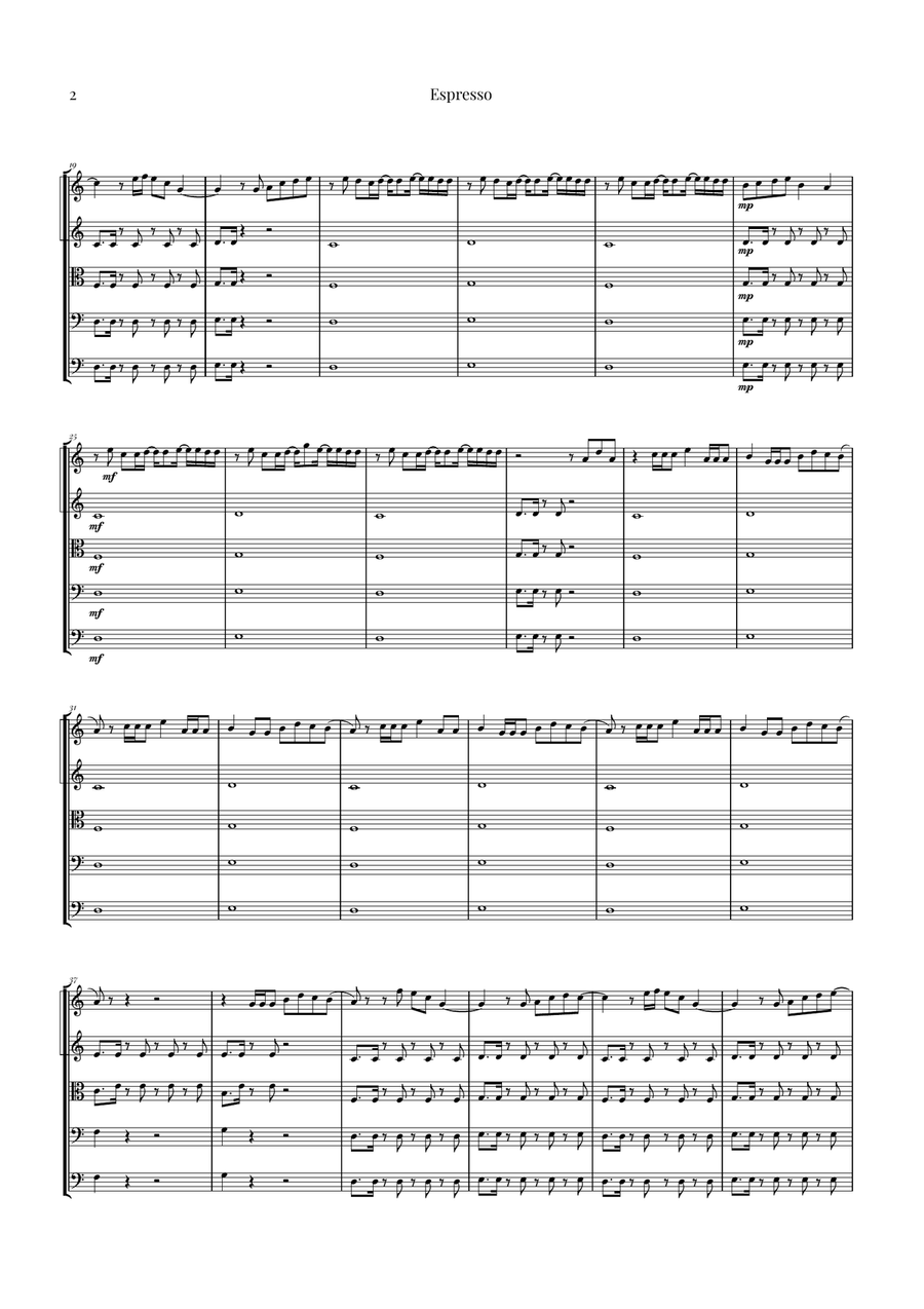 Espresso String Orchestra scores gallery preview page 2
