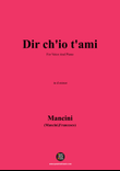 F. Mancin-Dir chio tami,in d minor