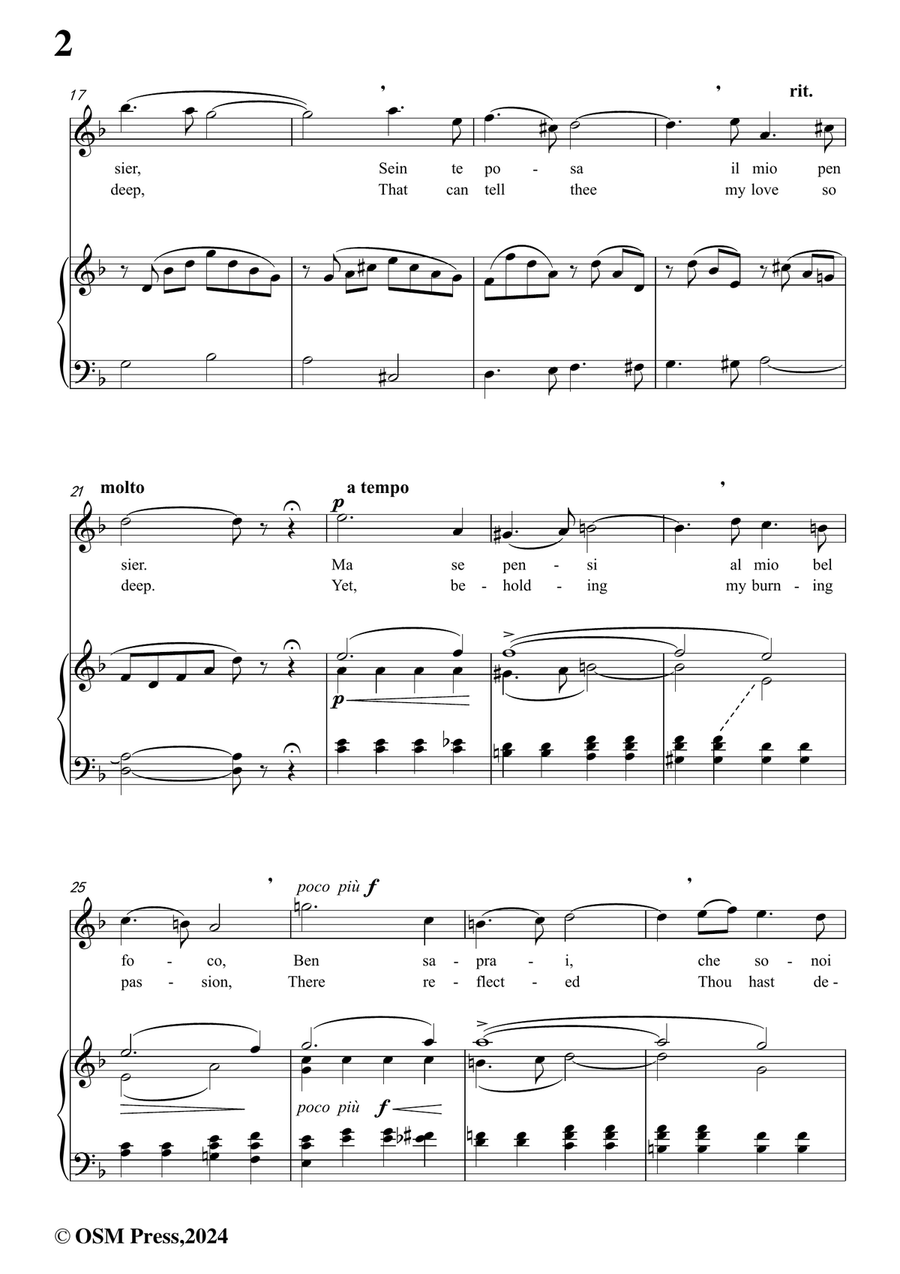 F. Mancin-Dir chio tami,in d minor Piano, Vocal scores gallery preview page 4