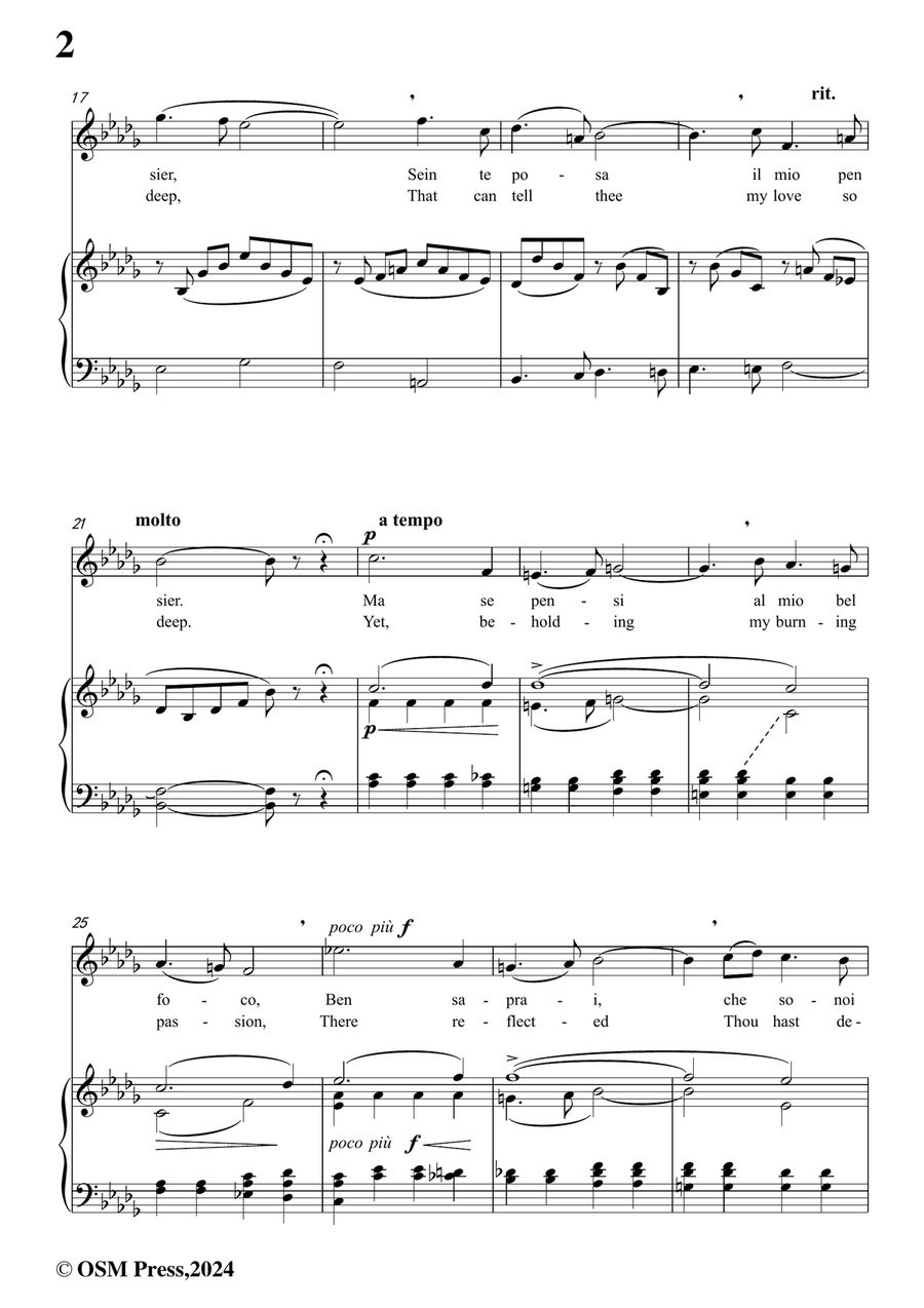 F. Mancin-Dir chio tami,in b flat minor Piano, Vocal scores gallery preview page 4