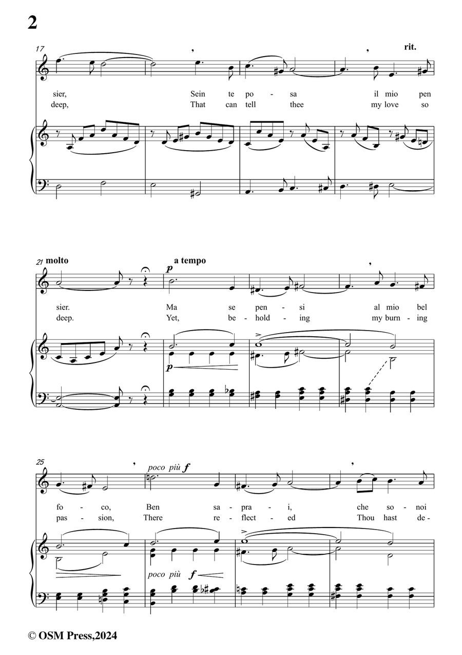 F. Mancin-Dir chio tami,in a minor Piano, Vocal scores gallery preview page 4