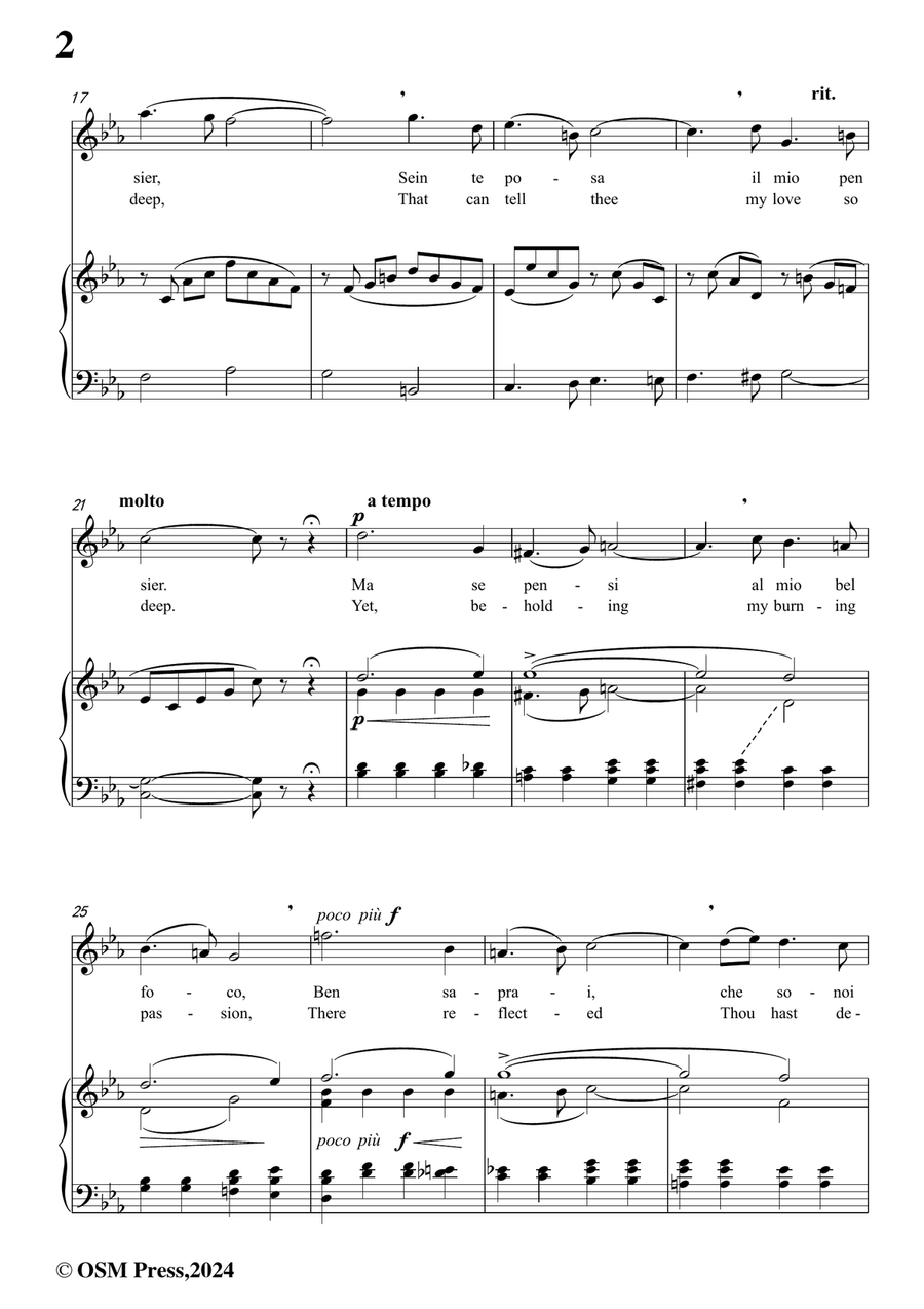 F. Mancin-Dir chio tami,in c minor Piano, Vocal scores gallery preview page 4