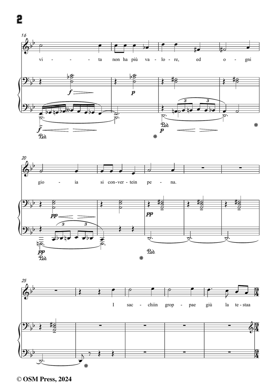 G. Puccini-Hai ben ragione,in g minor Piano, Vocal scores gallery preview page 4