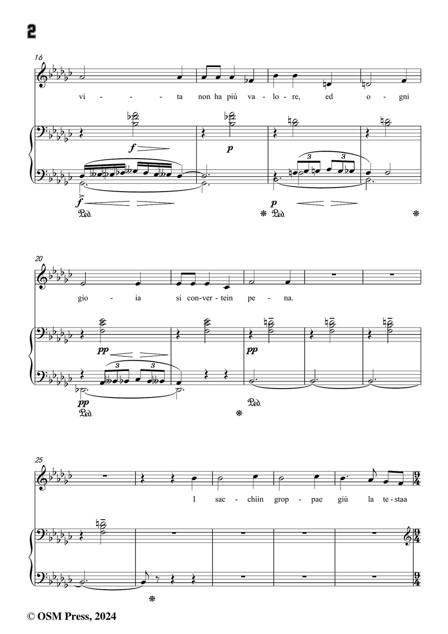 G. Puccini-Hai ben ragione,in e flat minor Piano, Vocal scores gallery preview page 4