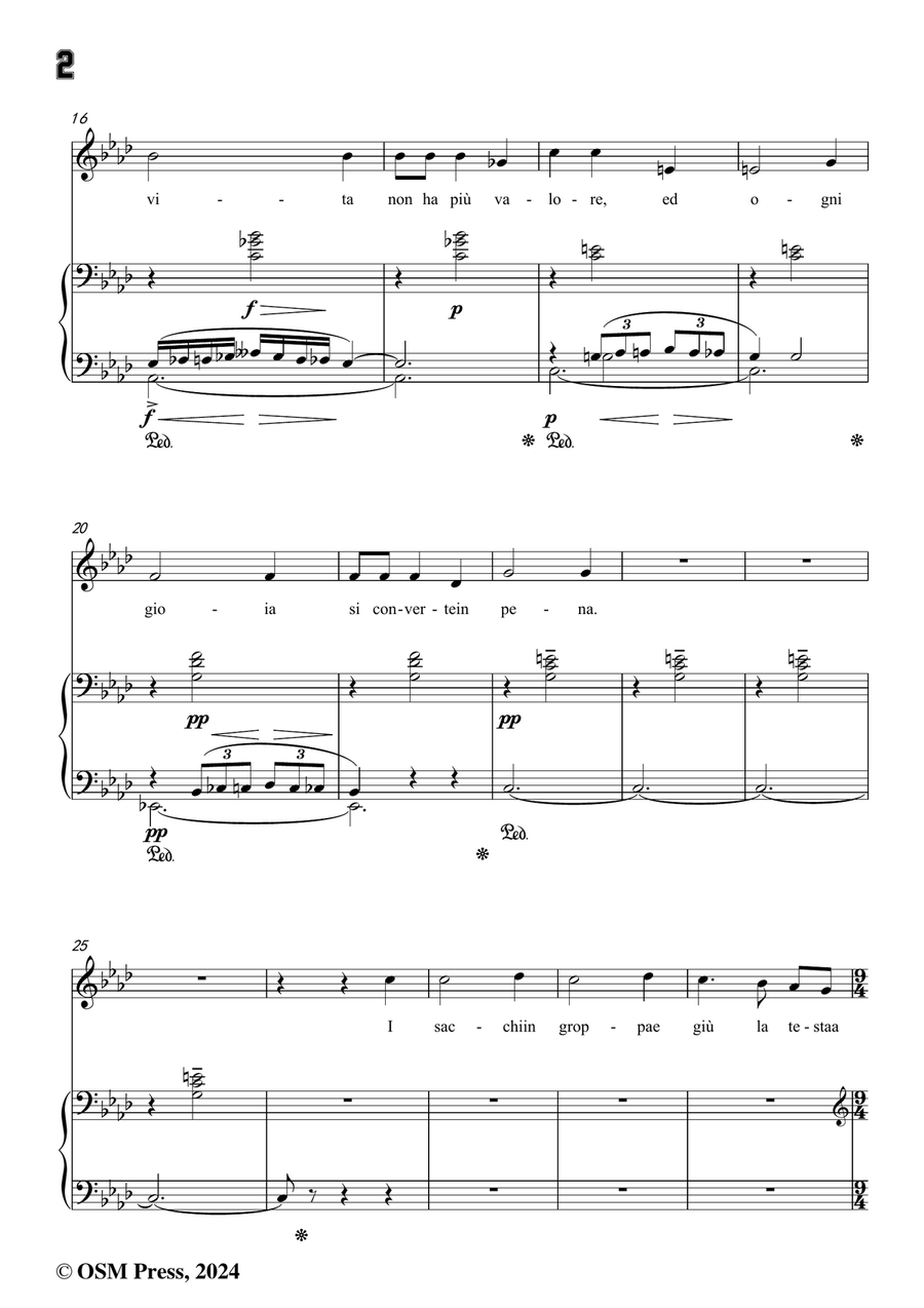 G. Puccini-Hai ben ragione,in f minor Piano, Vocal scores gallery preview page 4