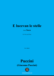 G. Puccini-E lucevan le stelle,in e minor