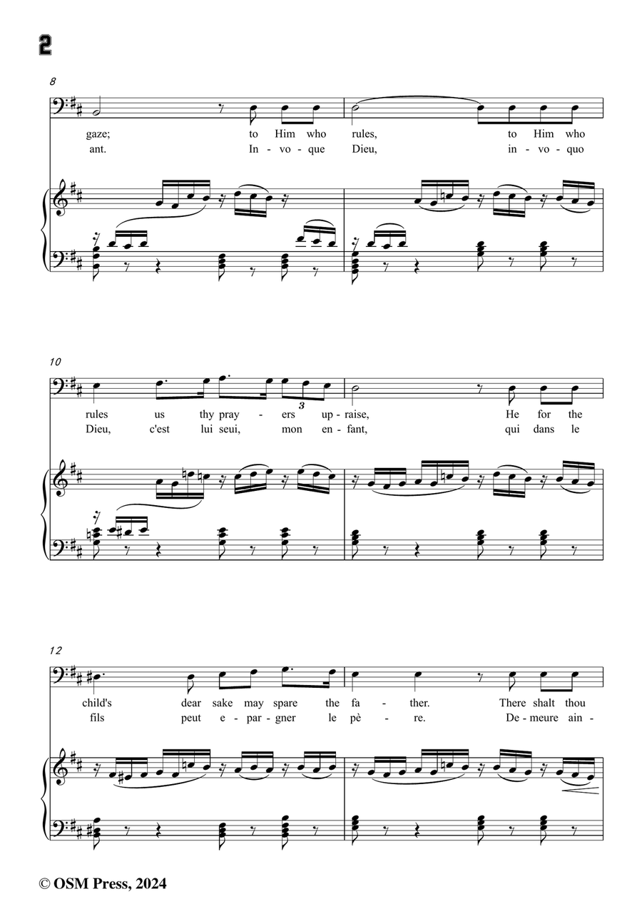 Rossini-Sois immobile,in b minor Piano, Vocal scores gallery preview page 4