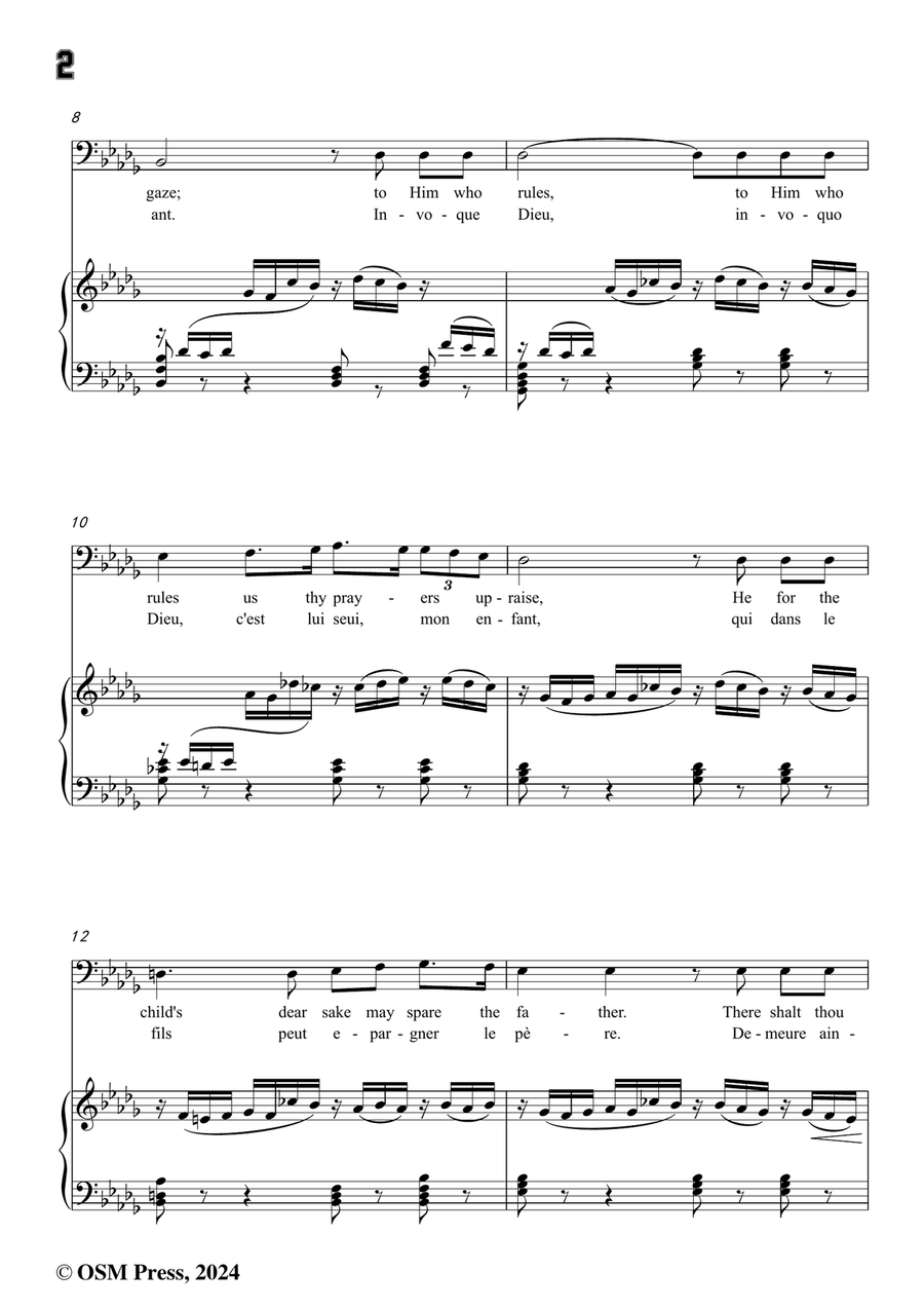 Rossini-Sois immobile,in b flat minor Piano, Vocal scores gallery preview page 4