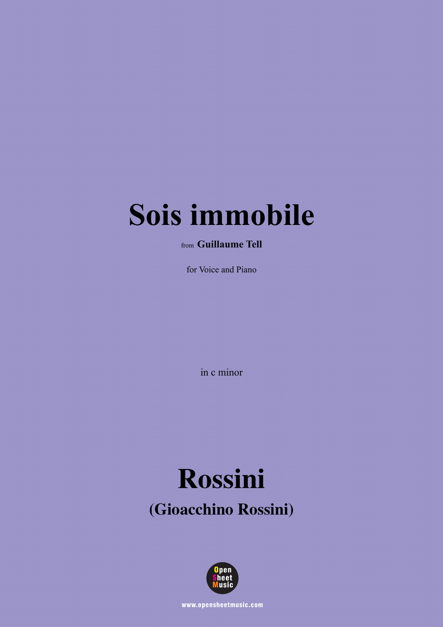 Rossini-Sois immobile,in c minor Piano, Vocal scores gallery preview page 1