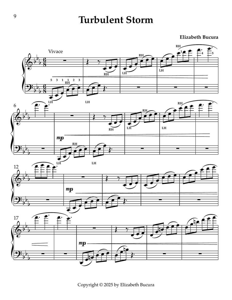 Turbulent Storm Piano Method scores gallery preview page 1