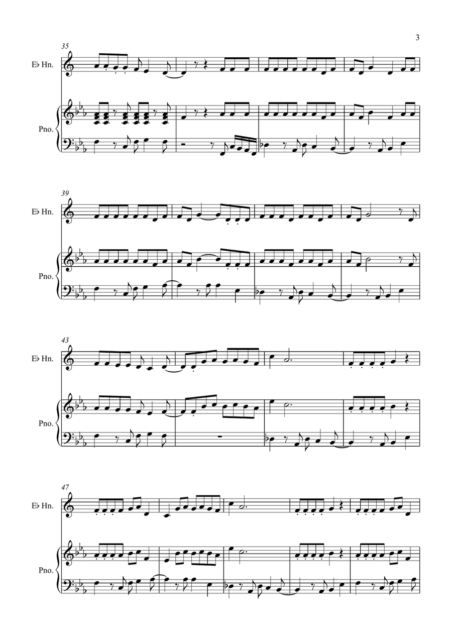 I Ain't Worried I Ain't Worried Horn scores gallery preview page 3